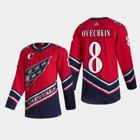 Washington Capitals Alexander Ovechkin 8 2020-21 Reverse Retro Authentic Shirt - Mannen